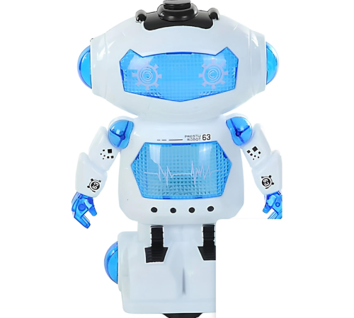 Kutulu Yürüyen Sesli Işıklı Robot Kutulu Yürüyen Sesli Işıklı Robot