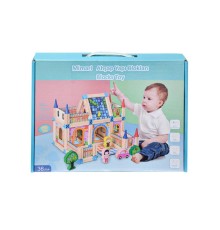 KZL-2102102 Ahşap Mimari Yapı Blokları 128 Parça