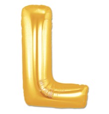 L Harf Folyo Balon Altın Renk  40 inç