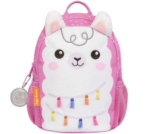 Lama Desenli Pembe Anaokulu Çantası