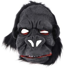 Lateks Goril Maskesi Maymun Maskesi Et Maskesi Orangutan Siyah Saçlı 1 No