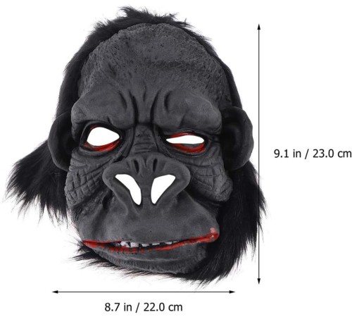Lateks Goril Maskesi Maymun Maskesi Et Maskesi Orangutan Siyah Saçlı 1 No Lateks Goril Maskesi Maymun Maskesi Et Maskesi Orangutan Siyah Saçlı 1 No