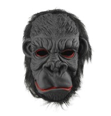  Lateks Goril Maskesi Maymun Maskesi Et Maskesi Orangutan Siyah Saçlı 3 No