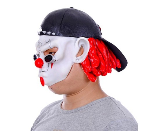 Lateks Şapkalı Gözlüklü Beyaz Maske Lateks Şapkalı Gözlüklü Beyaz Maske