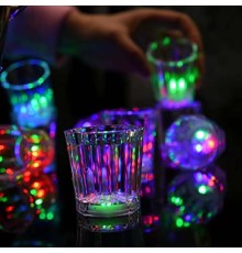 LED Işıklı Eğlence Bardakları - 3 Modlu Renk Değiştiren Bardak 12 Adet