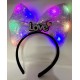 LED Işıklı Love Yazılı Mor Fiyonk Taç – Kız Çocuk Parti Tacı