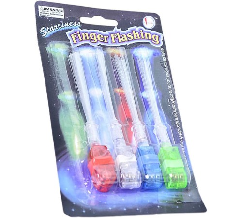 Led Işıklı Renkli Püsküllü Parmak Işığı 4 Renk 4 Adet