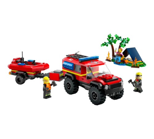 LEGO 4x4 Kurtarma Botlu İtfaiye Kamyonu LEGO 4x4 Kurtarma Botlu İtfaiye Kamyonu