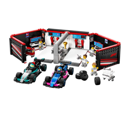 LEGO City F1 Garajı ve Mercedes-AMG ve Alpine Arabaları 60444 LEGO City F1 Garajı ve Mercedes-AMG ve Alpine Arabaları 60444
