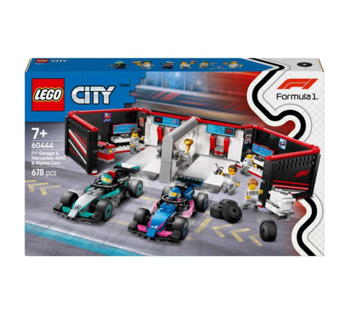 LEGO City F1 Garajı ve Mercedes-AMG ve Alpine Arabaları 60444 LEGO City F1 Garajı ve Mercedes-AMG ve Alpine Arabaları 60444