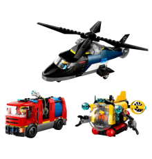 LEGO City Helikopter, İtfaiye Kamyonu ve Denizaltı Karışımı 60462