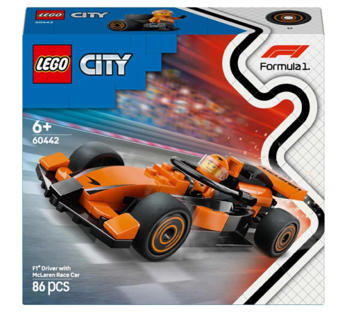 LEGO City McLaren Yarış Arabalı F1 Sürücüsü 60442 LEGO City McLaren Yarış Arabalı F1 Sürücüsü 60442