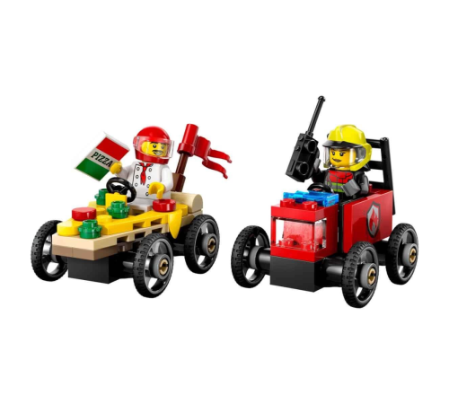 LEGO City Pizza Arabası İtfaiye Kamyonuna Karşı Yarış Arabası Paketi 60458 LEGO City Pizza Arabası İtfaiye Kamyonuna Karşı Yarış Arabası Paketi 60458