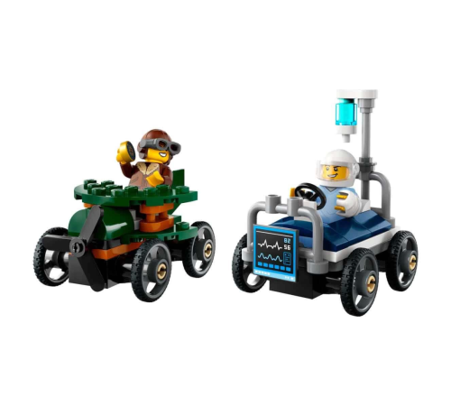 LEGO City Uçak, Hastane Yatağına Karşı Yarış Arabası Paketi 60459