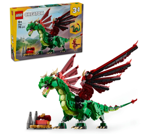 LEGO Creator 3'ü 1 Arada Orta Çağ Ejderhası 31161 LEGO Creator 3'ü 1 Arada Orta Çağ Ejderhası 31161