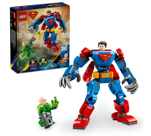 LEGO DC Superman Robotu, Lex Luthor’a Karşı Süper Kahraman Oyuncak Figürü 76302 LEGO DC Superman Robotu, Lex Luthor’a Karşı Süper Kahraman Oyuncak Figürü 76302