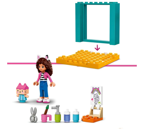 LEGO Gabby’s Dollhouse Karton Yavru Kedi ile El Sanatları 10795