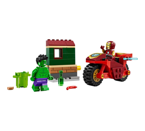 LEGO Marvel Motosikletli Iron Man ve Hulk 76287