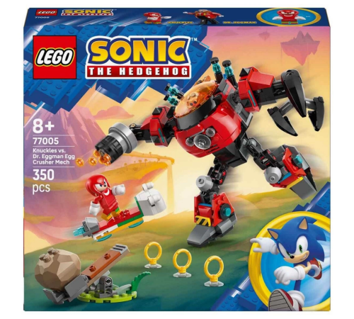 Sonic the Hedgehog Knuckles, Dr. Eggman’ın Egg Crusher Robotuna Karşı 77005 Sonic the Hedgehog Knuckles, Dr. Eggman’ın Egg Crusher Robotuna Karşı 77005