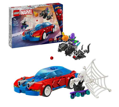 LEGO Super Heroes Örümcek Adam Yarış Arabası ve Venom Green Goblin 76279