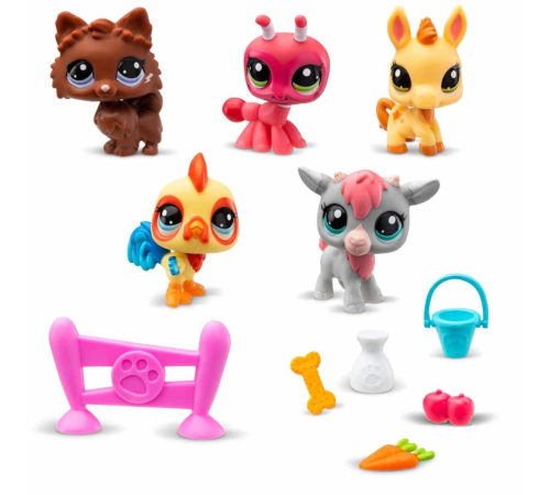 Littlest Pet Shop Minişler 5'li Figür Seti S1 Littlest Pet Shop Minişler 5'li Figür Seti S1