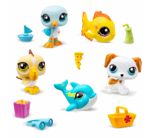 Littlest Pet Shop Minişler 5'li Figür Seti S1 Littlest Pet Shop Minişler 5'li Figür Seti S1