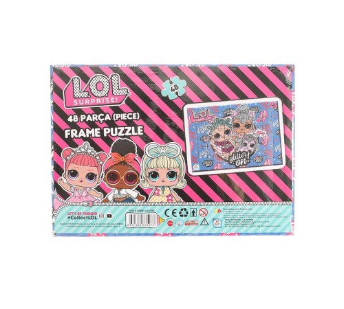 LOL7597 LOL Frame Puzzle 48 Parça -Laço LOL7597 LOL Frame Puzzle 48 Parça -Laço