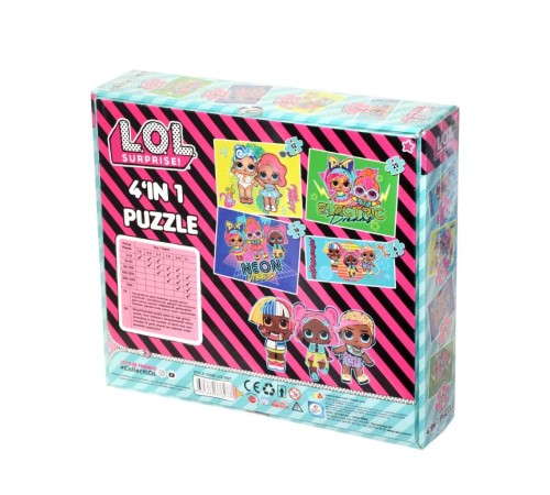 LOL7627 Laço Kids L.O.L. 4'ü1 Kutuda Puzzle / 6+12+16+25 Parça Puzzle LOL7627 Laço Kids L.O.L. 4'ü1 Kutuda Puzzle / 6+12+16+25 Parça Puzzle