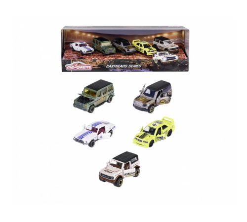 Majorette CastHeads Track Racer 5'li Majorette CastHeads Track Racer 5'li