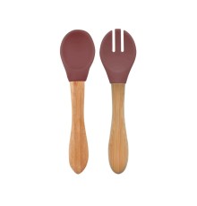 Mama Kaşığı ve Çatal Seti Velvet Rose