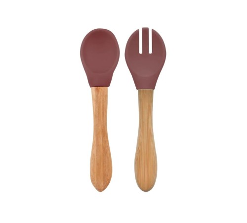 Mama Kaşığı ve Çatal Seti Velvet Rose