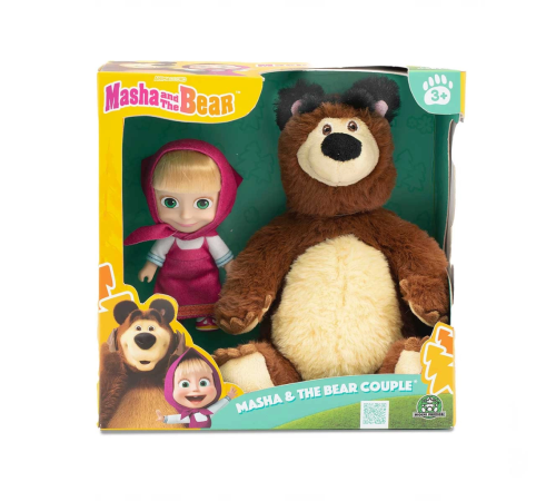 Masha ile Koca Ayı 20 Cm Peluş 12 Cm Bebek MHA21000 Masha ile Koca Ayı 20 Cm Peluş 12 Cm Bebek MHA21000