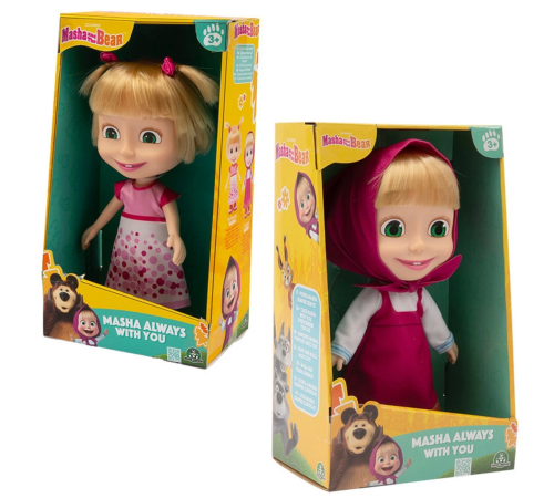 Masha & Koca Ayı Doğum Günü Bebeği 23 cm Masha & Koca Ayı Doğum Günü Bebeği 23 cm
