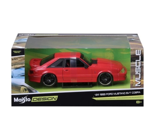 MAY 32549 1:24 1993 Ford Mustang SVT Cobra Model Araba -Necotoys MAY 32549 1:24 1993 Ford Mustang SVT Cobra Model Araba -Necotoys