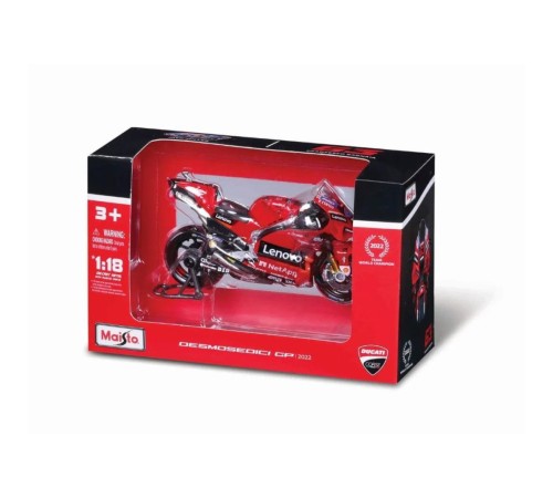 MAY 36361 Ducati Desmosedici GP 2022 1:18 -Necotoys MAY 36361 Ducati Desmosedici GP 2022 1:18 -Necotoys