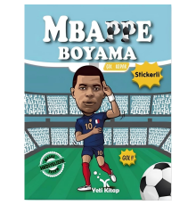 MBappe Çıkartmalı Maskeli Boyama Kitabı