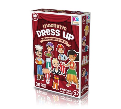 MD174 KS, Magnetic Dress Up - Eşleştir・Değiştir・Eğlen / +3 yaş MD174 KS, Magnetic Dress Up - Eşleştir・Değiştir・Eğlen / +3 yaş