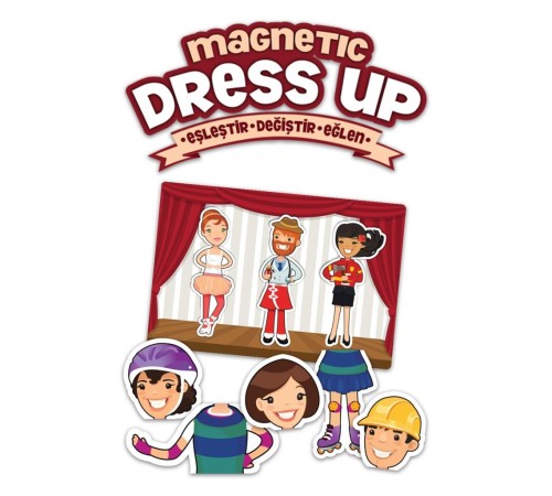 MD174 KS, Magnetic Dress Up - Eşleştir・Değiştir・Eğlen / +3 yaş MD174 KS, Magnetic Dress Up - Eşleştir・Değiştir・Eğlen / +3 yaş