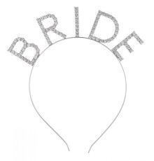 Mega Boy Kristal Taşlı Gümüş Bride Taç Gelin Tacı 20X21 cm