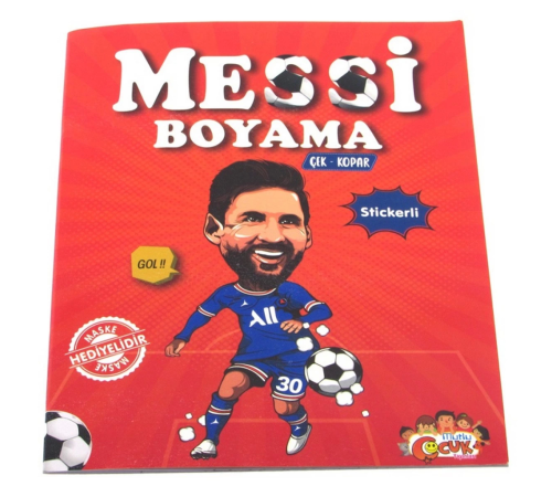 Messi Çıkartmalı Maskeli Boyama Kitabı Messi Çıkartmalı Maskeli Boyama Kitabı