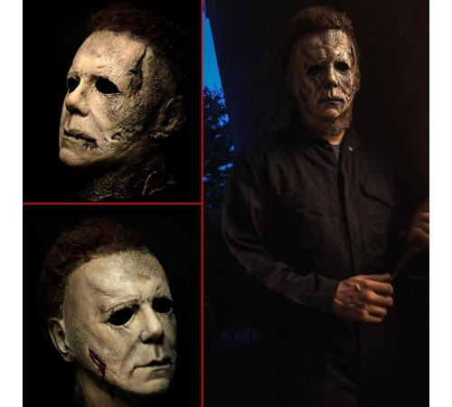 Michael Myers Lateks Maske - Michael Myers Et Maske Kafaya Tam Geçmeli Michael Myers Lateks Maske - Michael Myers Et Maske Kafaya Tam Geçmeli
