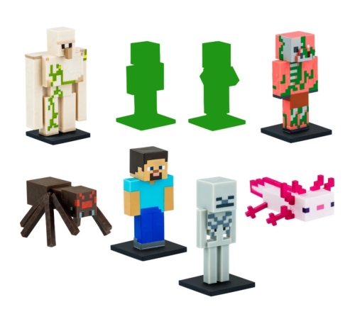 Minecraft 3D Figür Kalem Başlığı Toppeez 8'li Minecraft 3D Figür Kalem Başlığı Toppeez 8'li