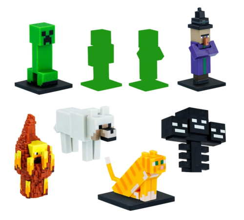 Minecraft 3D Figür Kalem Başlığı Toppeez 8'li Minecraft 3D Figür Kalem Başlığı Toppeez 8'li