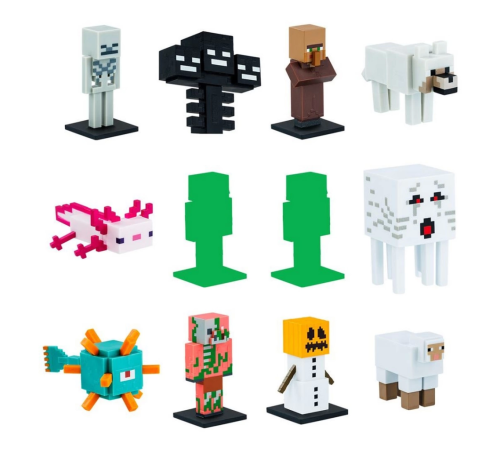 Minecraft 3D Figür Toppeez 12'li Delüks Set