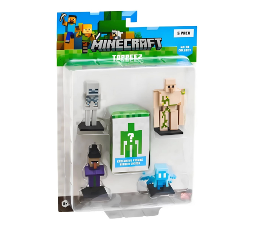 Minecraft 3D Figür Toppeez 5'li Minecraft 3D Figür Toppeez 5'li