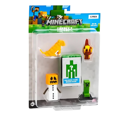 Minecraft 3D Figür Toppeez 5'li Minecraft 3D Figür Toppeez 5'li