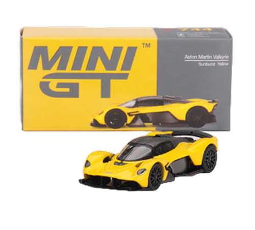 Mini Gt 1/64 Aston Martin Valkyrie Sunburst Yellow Mini Gt 1/64 Aston Martin Valkyrie Sunburst Yellow