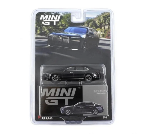 Mini GT 1/64 BMW i7 eDrive50 Black Sapphire Blister Paket Mini GT 1/64 BMW i7 eDrive50 Black Sapphire Blister Paket