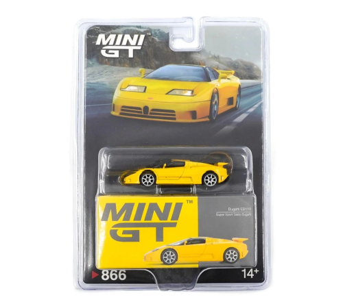 Mini GT 1/64 Bugatti EB110 Super Sport Giallo Bugatti