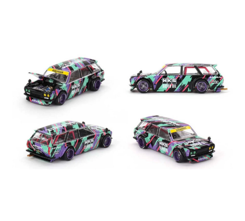 Mini GT 1/64 Datsun KAIDO 510 Wagon HKS V1 Mini GT 1/64 Datsun KAIDO 510 Wagon HKS V1